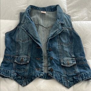 Faded Glory Blue Denim vest